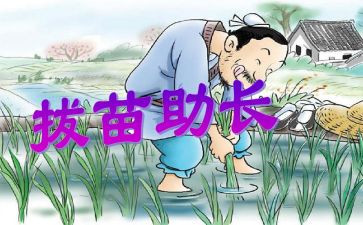 拔苗助长心得5篇