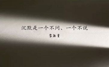 作文他沉默了作文优秀6篇