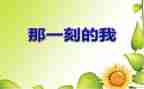 那一刻的绽放作文优秀8篇
